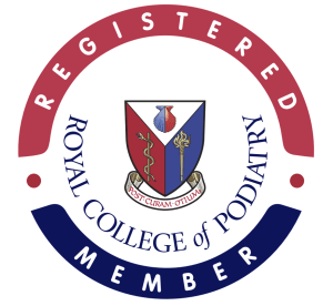 Royal college of podiatry registered member logo