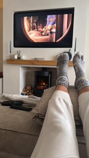 Elevating feet at home for recovery